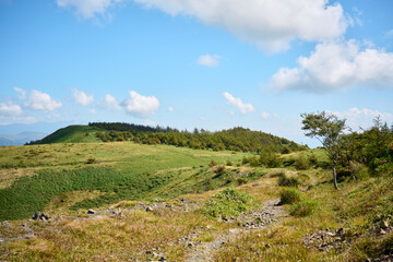 Naklejka premium 鉢伏山の登山道からみえる景色