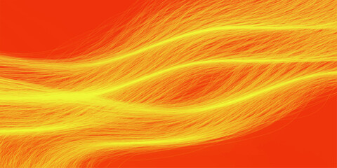 Abstract orange and yellow fire waves texture background design with bright motion color illustration