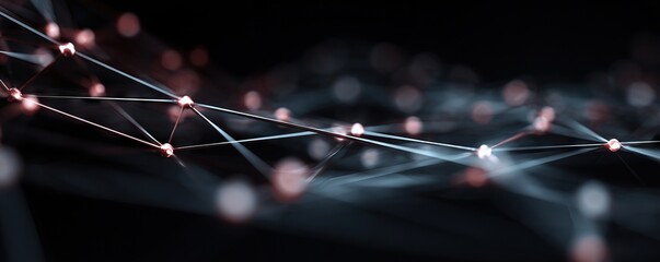 Digital abstract background, ideal for depicting a wide range of applications, including network capabilities, technological processes, data storage, AI, audio, graphics, science and education, etc.