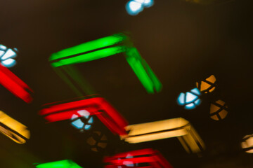 Luces de colores desenfocadas bokeh