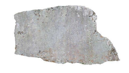 Empty stone sign board for inscription isolated on transparent background.