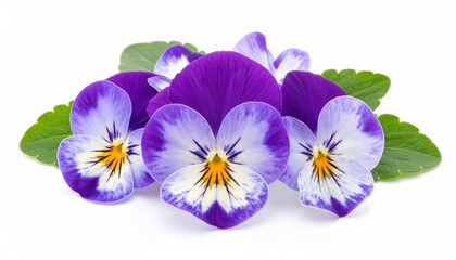 spring flowers isolated on white