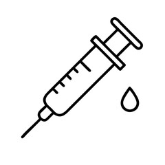 Syringe injection vector illustration for medical treatment vaccination and healthcare concept design element