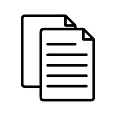 Document file paper icon vector illustration for business paperwork and office files management system use