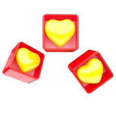 3d render icon object composition