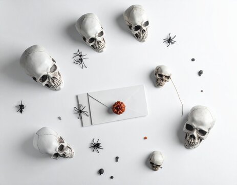 Christmas/Halloween decoration on white background