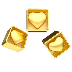 3d render icon object composition