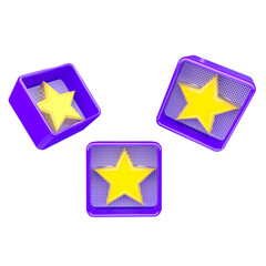 3d render icon object composition