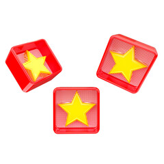 3d render icon object composition