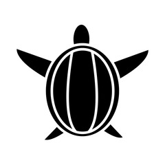turtle silhouette in transparent background 