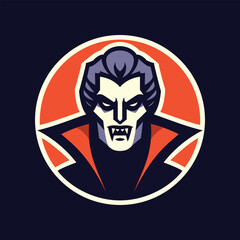 Vampire Portrait in a Circle