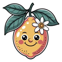 Cute Lemon Clipart Vector