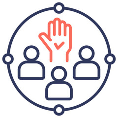 Participation Dual Tone Icon