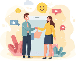 business people vector art