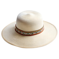 straw hat isolated on white background