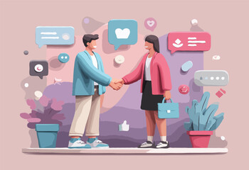 business people vector art