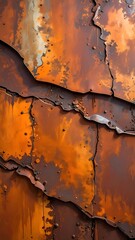Rusty metal panels