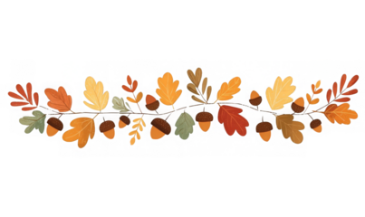 autumn leaves border
