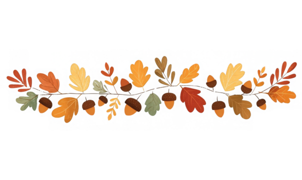 autumn leaves border
