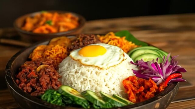 Delectable Nasi Lemak Dish with Sunny-Side Up Egg A Culinary Delight