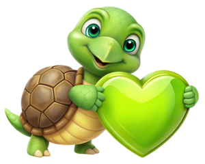 tortoise with heart