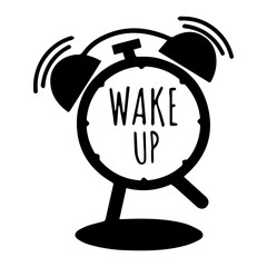Ringing Wake-Up Alarm Icon
