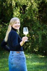 Traditional Czech low alcohol new young wine or "Neuer Wein", Czech Republic, Europe.