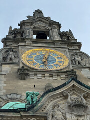 Architectural Details of the New Town Hall in Hannover, Germany