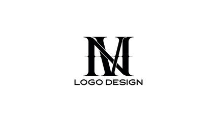 VM letter logo design with bold style for corporate branding and professional identity