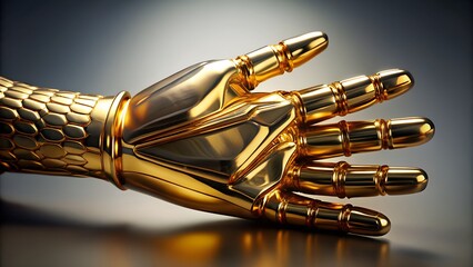 golden hand gloves