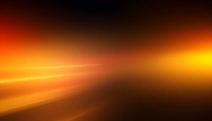 Abstract Fiery Gradient with Glowing Orange and Yellow Shapes