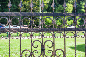 Ornamental Wrought Iron Fence. Metal Fence.
