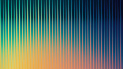 Abstract vertical ribbed texture with a vibrant gradient of yellow, orange, green, and blue hues