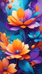 Vibrant floral design