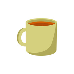 Warm cup of tea on a simple background inviting relaxation in a cozy setting during a chilly afternoon