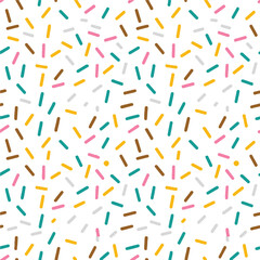 playful sprinkles seamless vector texture for wrapping paper fabric wallpaper and digital backgrounds bright cheerful design