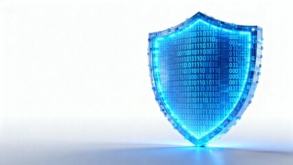 Secure digital shield with binary code