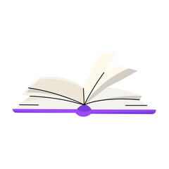 Open book with pages fluttering in a light breeze, illustrating the joy of reading in a calm indoor setting during afternoon hours