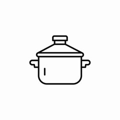 pot saucepan cook icon sign vector