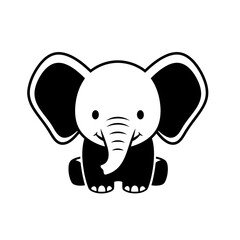 Fototapeta premium Cute Elephant Illustration