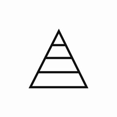 chart triangle icon sign vector