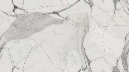 Naklejka premium Seamless marble texture in bright white with delicate gray streaks and smooth natural surface