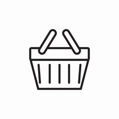 shopping basket icon sign vector