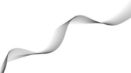 Abstract Flowing Ribbon Lines Transparent PNG, Modern Gradient Blend Curves for Elegant Backgrounds, Branding and Digital Art