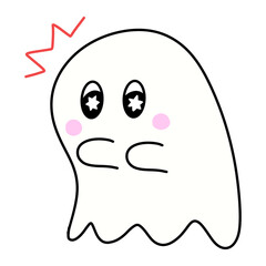 Cute Ghost Cartoon for Halloween