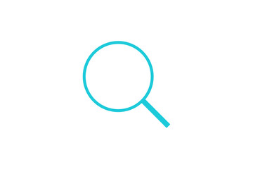 search scan file magnifying glass on transparent background