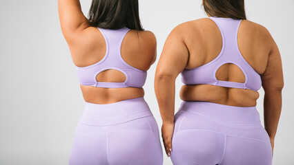 Latin women embracing body positivity in activewear