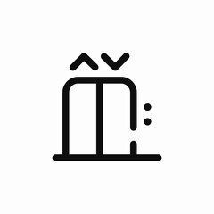 lift elevator icon sign vector