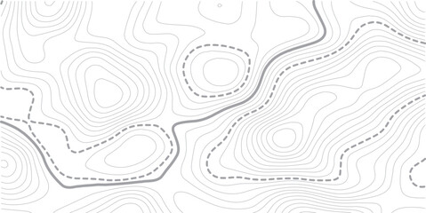 Abstract topo contour map on white background, Topographic map Topographic contour lines map seamless pattern. Geographic map conceptual design. Elegant background for presentations