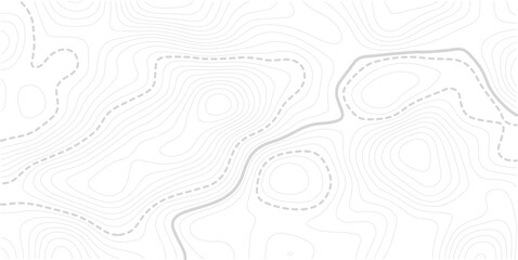 Abstract topo contour map on white background, Topographic map Topographic contour lines map seamless pattern. Geographic map conceptual design. Elegant background for presentations
